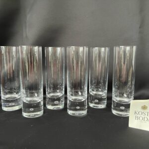 Kosta Boda service de verres série Pippi design scandinave années 70