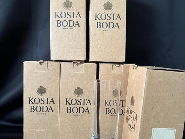 Kosta Boda service de verres série Pippi design scandinave années 70