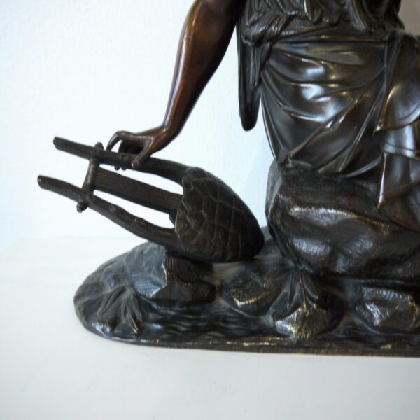 Bronze Jeune femme à la Lyre – Image 4