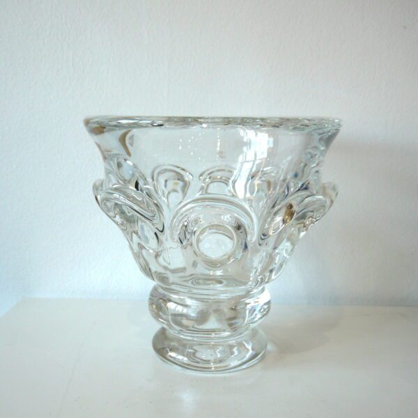 Grand Vase cristal clair frères Bon Val Saint Lambert – Image 2
