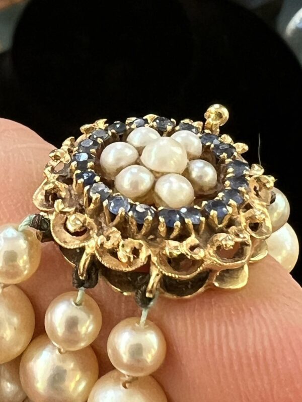 Collier à trois rangs de perles de culture – Image 7