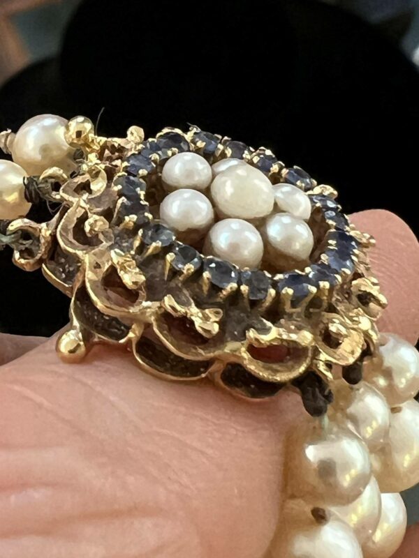 Collier à trois rangs de perles de culture – Image 8
