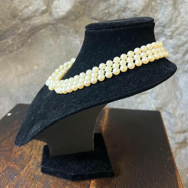 Collier à trois rangs de perles de culture – Image 10