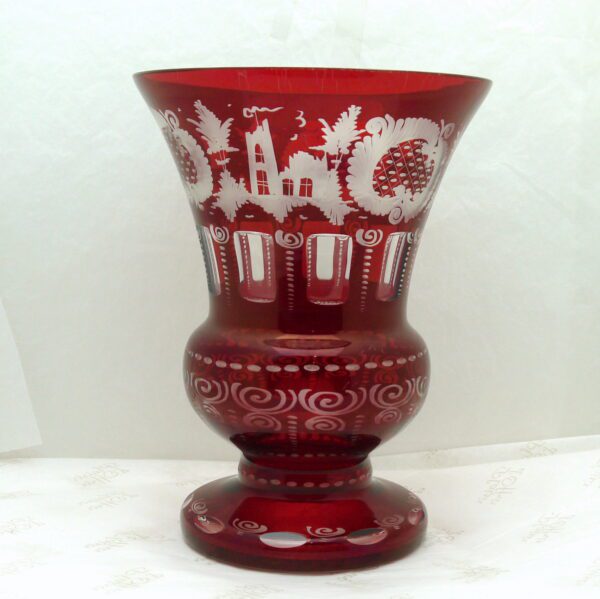 Grand vase cristal de Bohême – Image 3