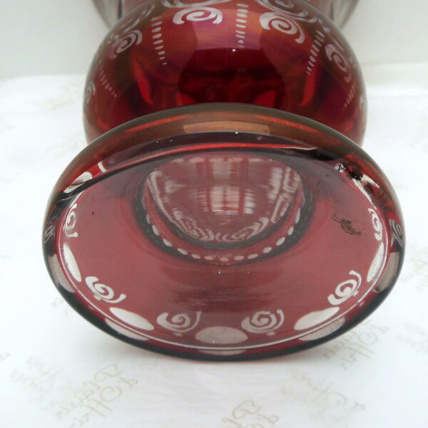 Grand vase cristal de Bohême – Image 6