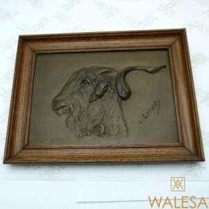 GERARDY L Plaque en bronze Bouquetin