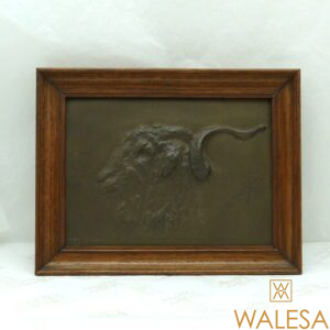 GERARDY L Plaque en bronze Bouquetin