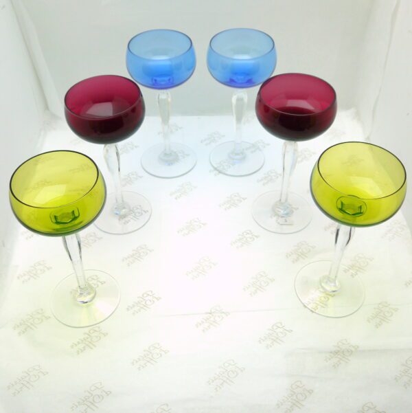 6 verres à vin Roemer Cristal Val Saint Lambert