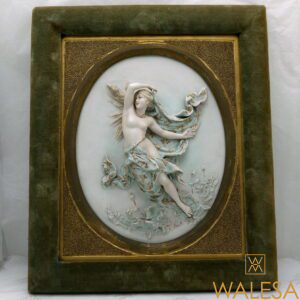 Tableau en biscuit de porcelaine