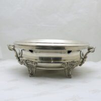 Chauffe-plat En Métal Argenté, Style Christofle, Vintage Et élégant