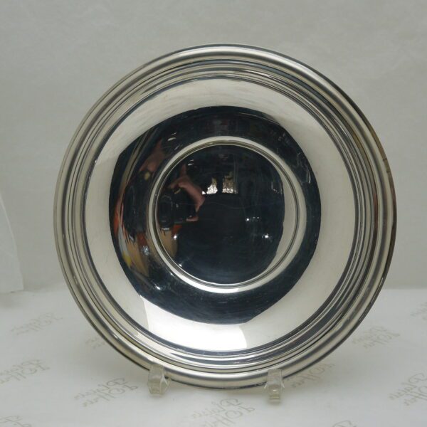 Coupelle tripode métal argenté art Déco – Image 2