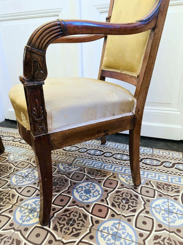 Paire de fauteuils Empire – Image 9