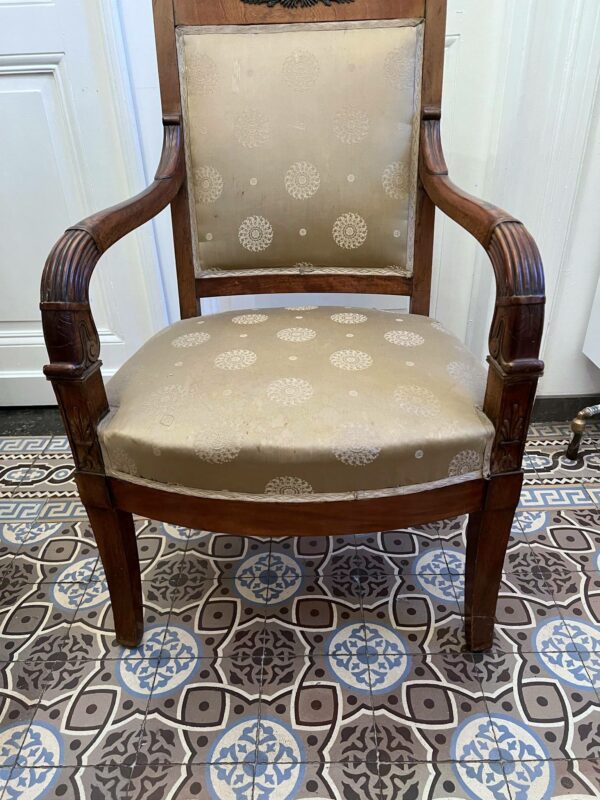 Paire de fauteuils Empire – Image 2