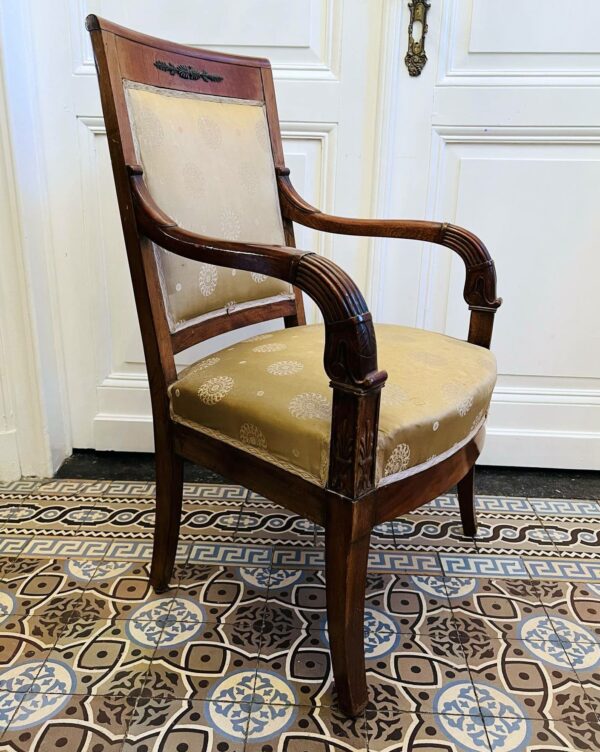 Paire de fauteuils Empire – Image 10
