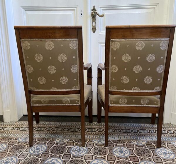 Paire de fauteuils Empire – Image 6