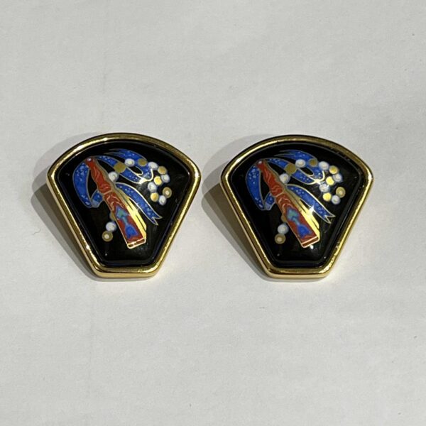 HERMES PARIS - Paire de boucles d’oreilles à clips – Image 2