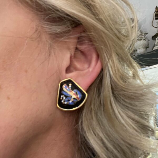 HERMES PARIS - Paire de boucles d’oreilles à clips – Image 3
