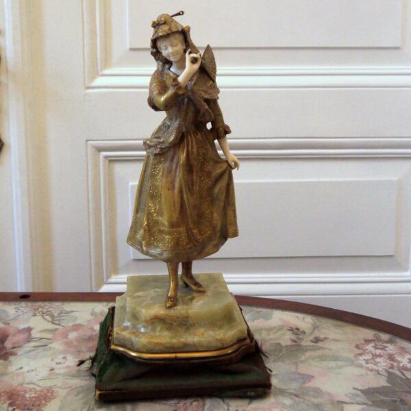 Marquet Paul René Chryséléphantine "Elégante"