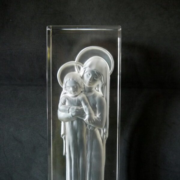 Lalique France Vierge à l'enfant – Image 3