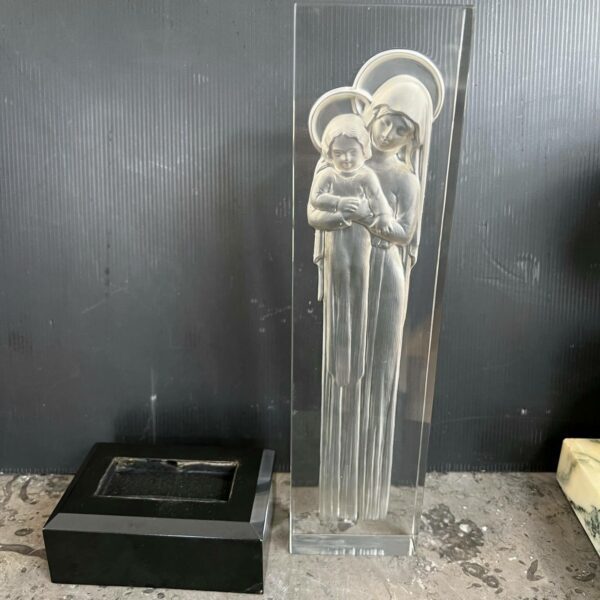 Lalique France Vierge à l'enfant – Image 8