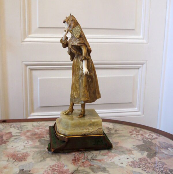 Marquet Paul René Chryséléphantine "Elégante" – Image 4