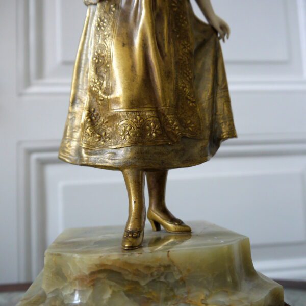 Marquet Paul René Chryséléphantine "Elégante" – Image 3