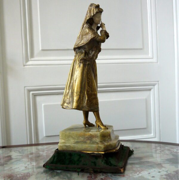 Marquet Paul René Chryséléphantine "Elégante" – Image 6