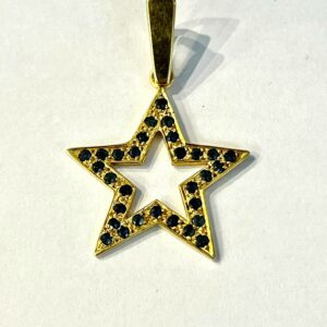 Pendentif en or jaune et saphirs