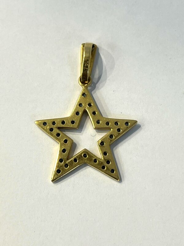 Pendentif en or jaune et saphirs – Image 4