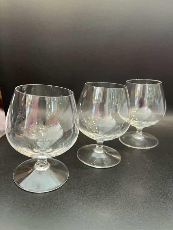 6 verres à cognac cristal du Val Saint Lambert – Image 3