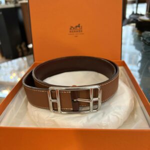 Hermès ceinture “Cape Cod” réversible en cuir