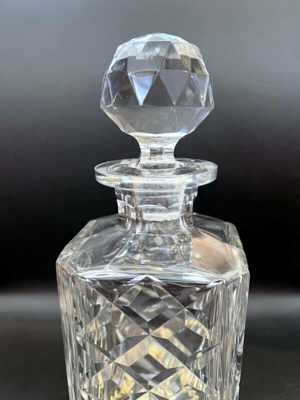 Val Saint Lambert carafe à whisky cristal clair – Image 3