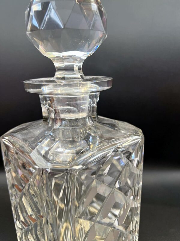 Val Saint Lambert carafe à whisky cristal clair – Image 4