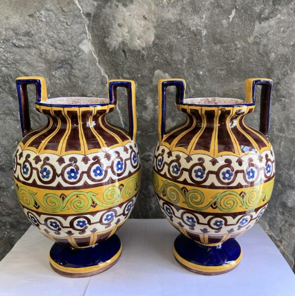 Auguste JEAN Paire de vases en céramique – Image 2