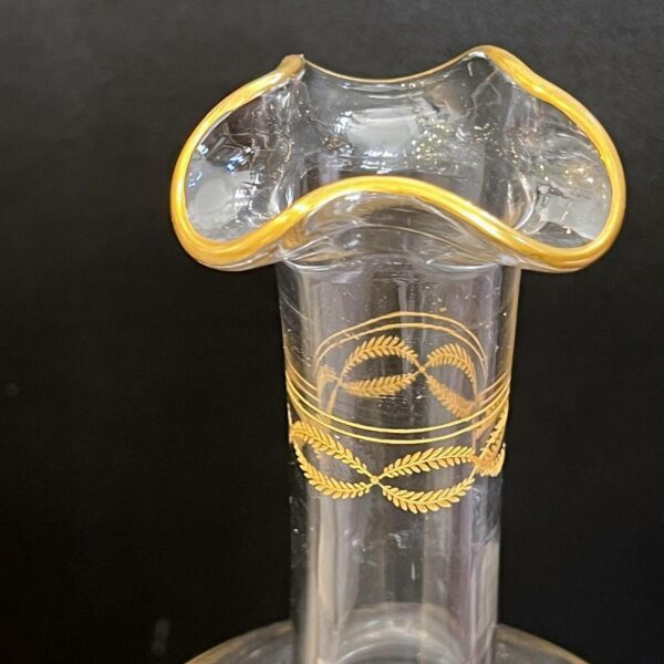Carafe à vin en cristal de Baccarat modèle “Byzantine doré “ – Image 11