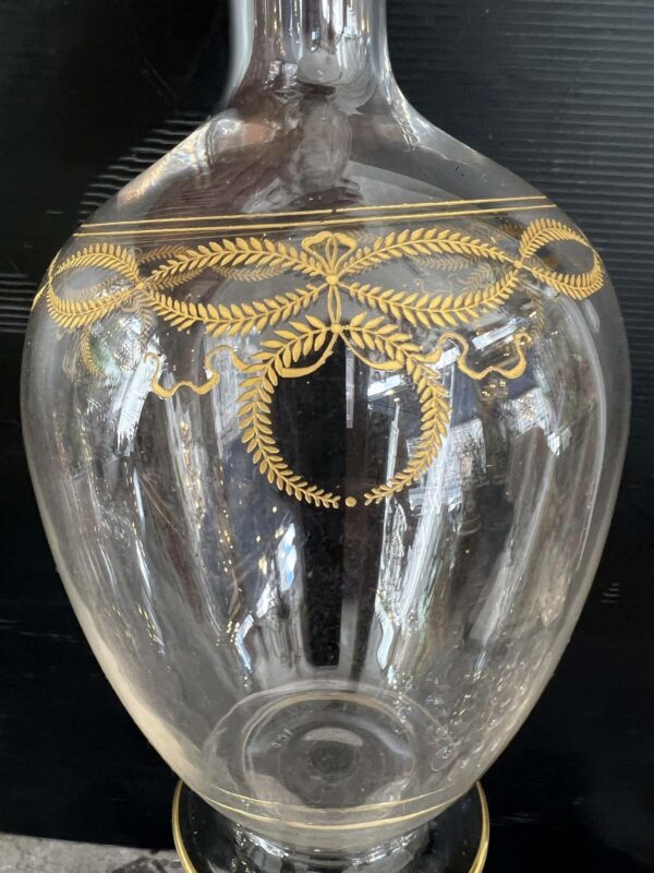 Carafe à vin en cristal de Baccarat modèle “Byzantine doré “ – Image 8