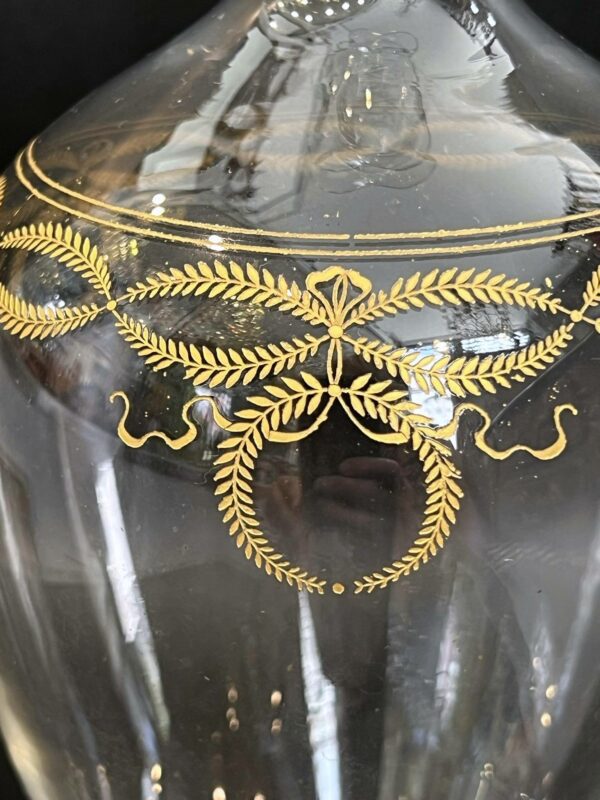 Carafe à vin en cristal de Baccarat modèle “Byzantine doré “ – Image 7
