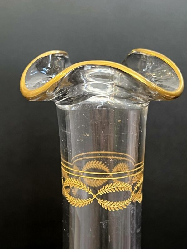 Carafe à vin en cristal de Baccarat modèle “Byzantine doré “ – Image 12