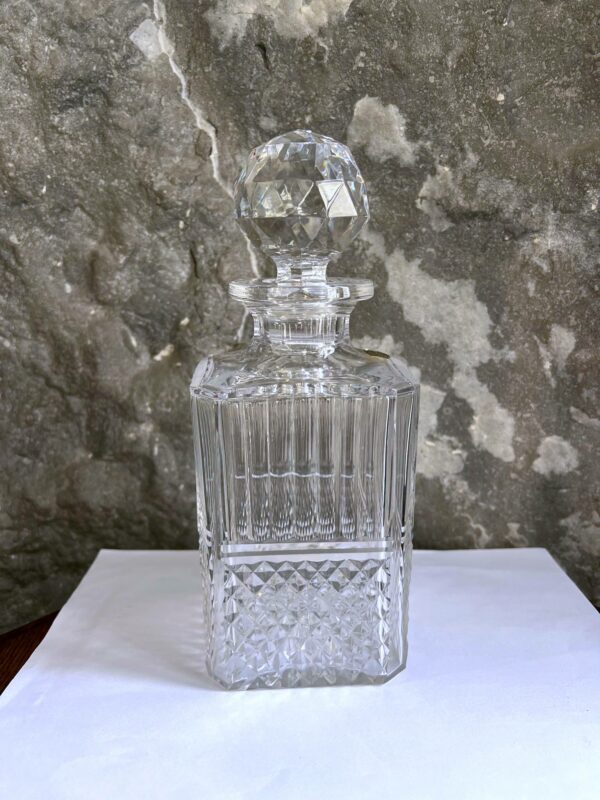 Carafe à whisky cristal Val Saint Lambert – Image 2