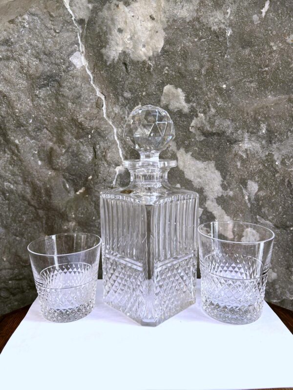 4 gobelets à whisky cristal Val Saint Lambert – Image 4