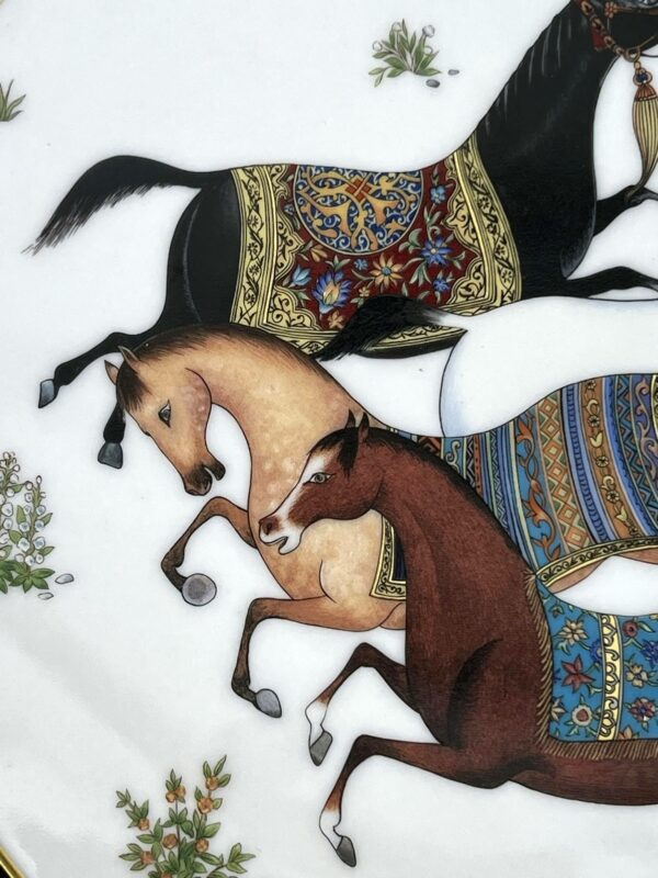 HERMÈS Paris - Plat/Assiette collection “Cheval d’Orient” – Image 11