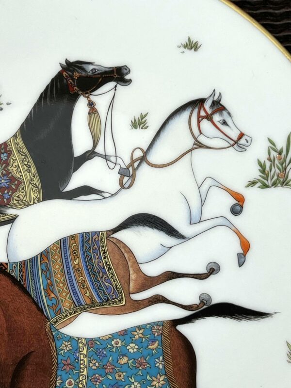 HERMÈS Paris - Plat/Assiette collection “Cheval d’Orient” – Image 12
