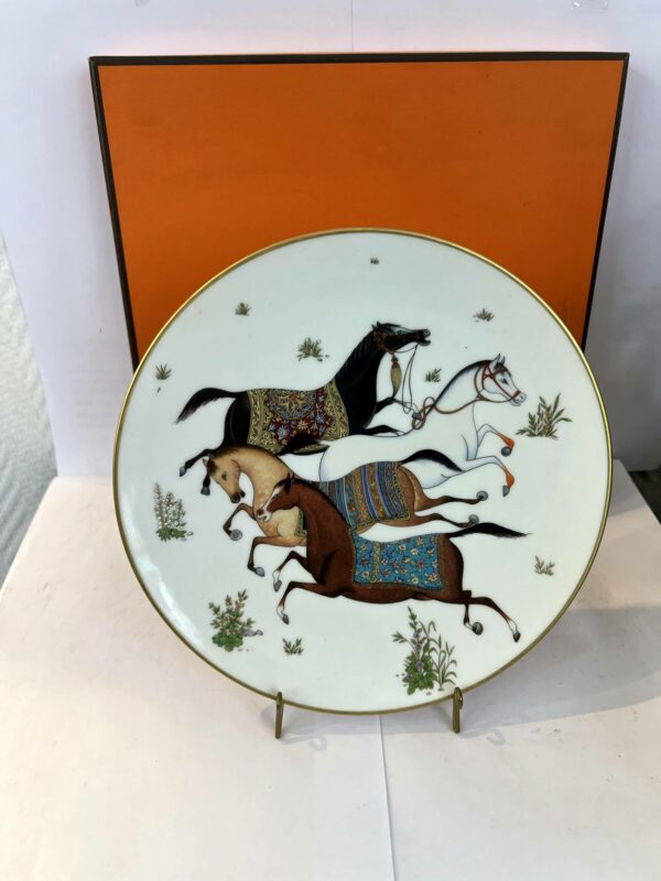 HERMÈS Paris - Plat/Assiette collection “Cheval d’Orient” – Image 3