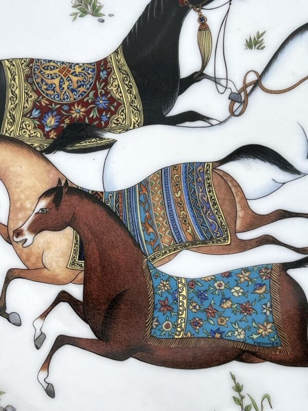 HERMÈS Paris - Plat/Assiette collection “Cheval d’Orient” – Image 10