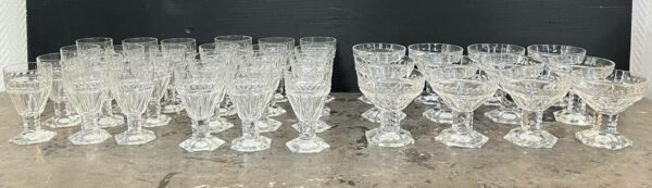 Service de verres cristal Val Saint Lambert modèle Mesmer – Image 2