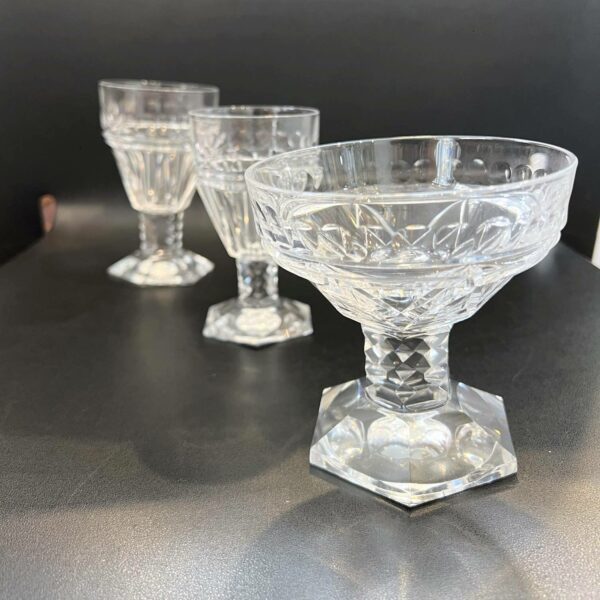 Service de verres cristal Val Saint Lambert modèle Mesmer