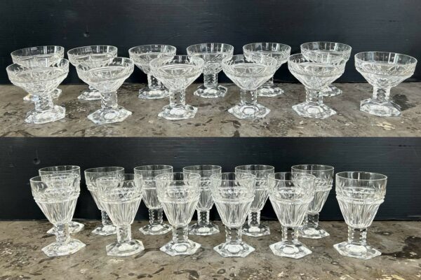 Service de verres cristal Val Saint Lambert modèle Mesmer – Image 3