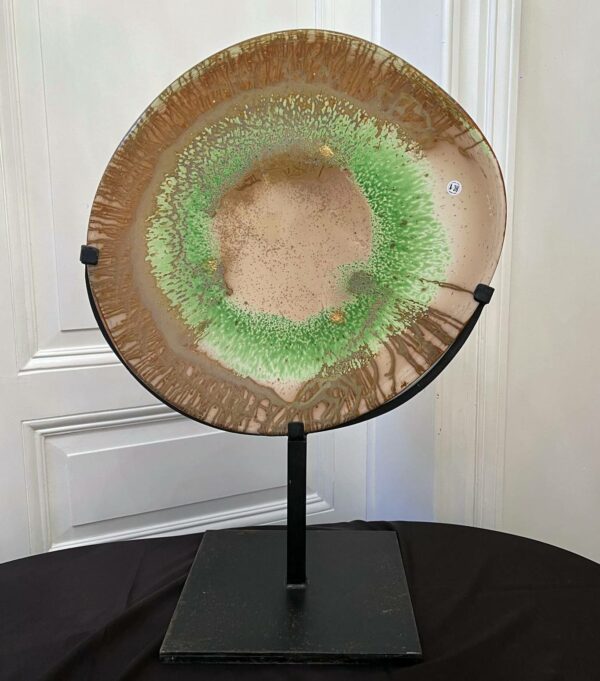 Alfred COLLARD- Disque en verre a décor d’inclusions I – Image 2