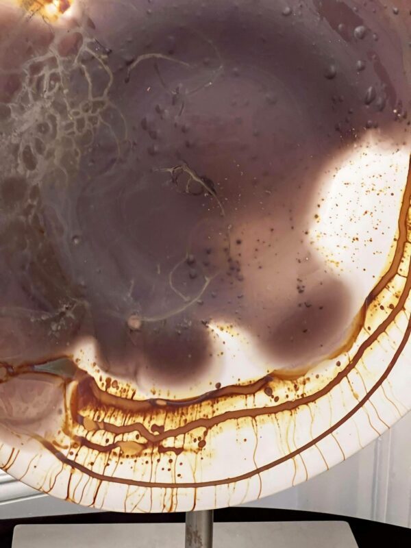 Alfred COLLARD - Disque en verre a décor d’inclusions  II – Image 3