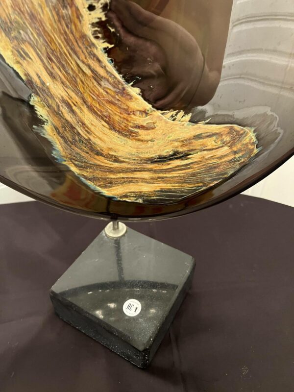 Alfred COLLARD - Disque en verre a décor d’inclusions  IV – Image 7
